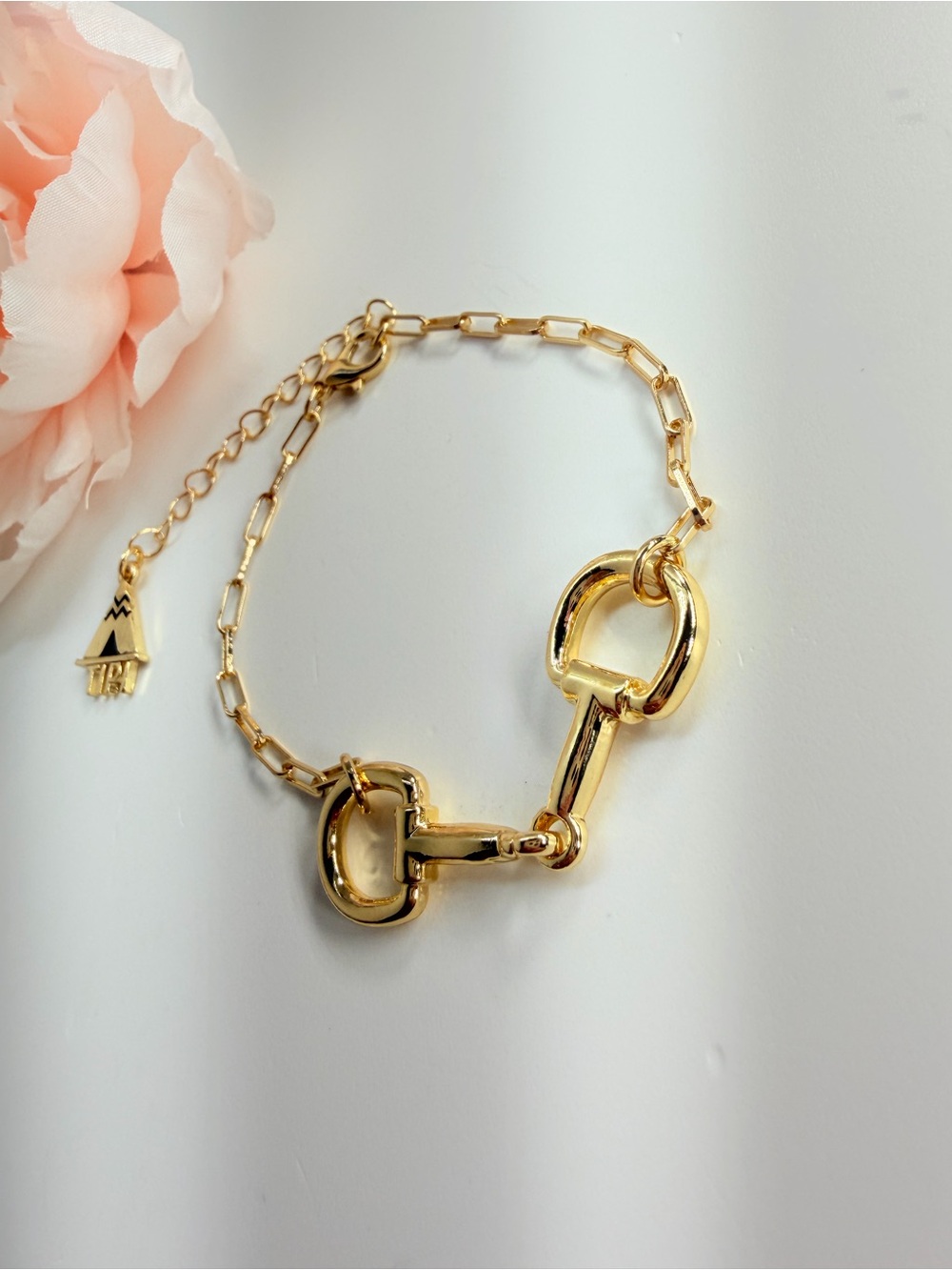 Gold Link Horsebit Bracelet